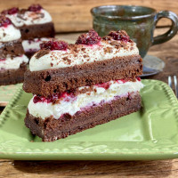 Torta selva negra de frutos del bosque