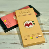 Tableta de chocolate 70% sin azúcar 80grs