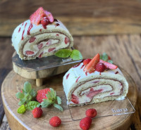 Pionono de frutos rojos