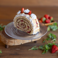 Pionono de frutilla